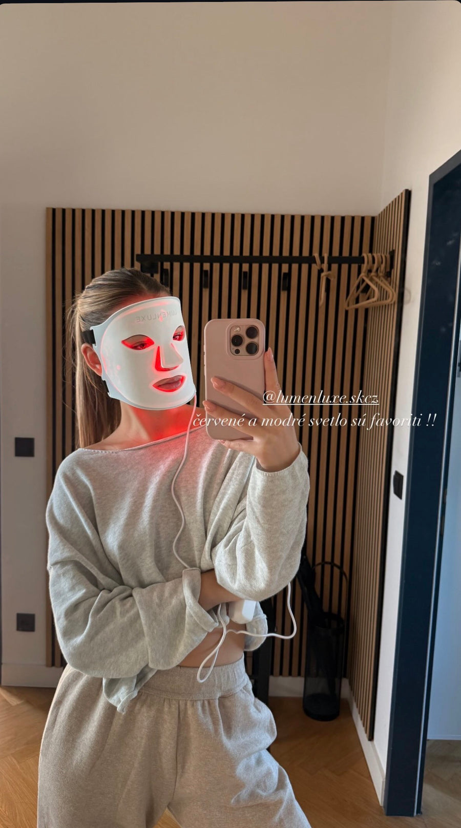 LumenLuxe LED arcmaszk – vásárlói fotó