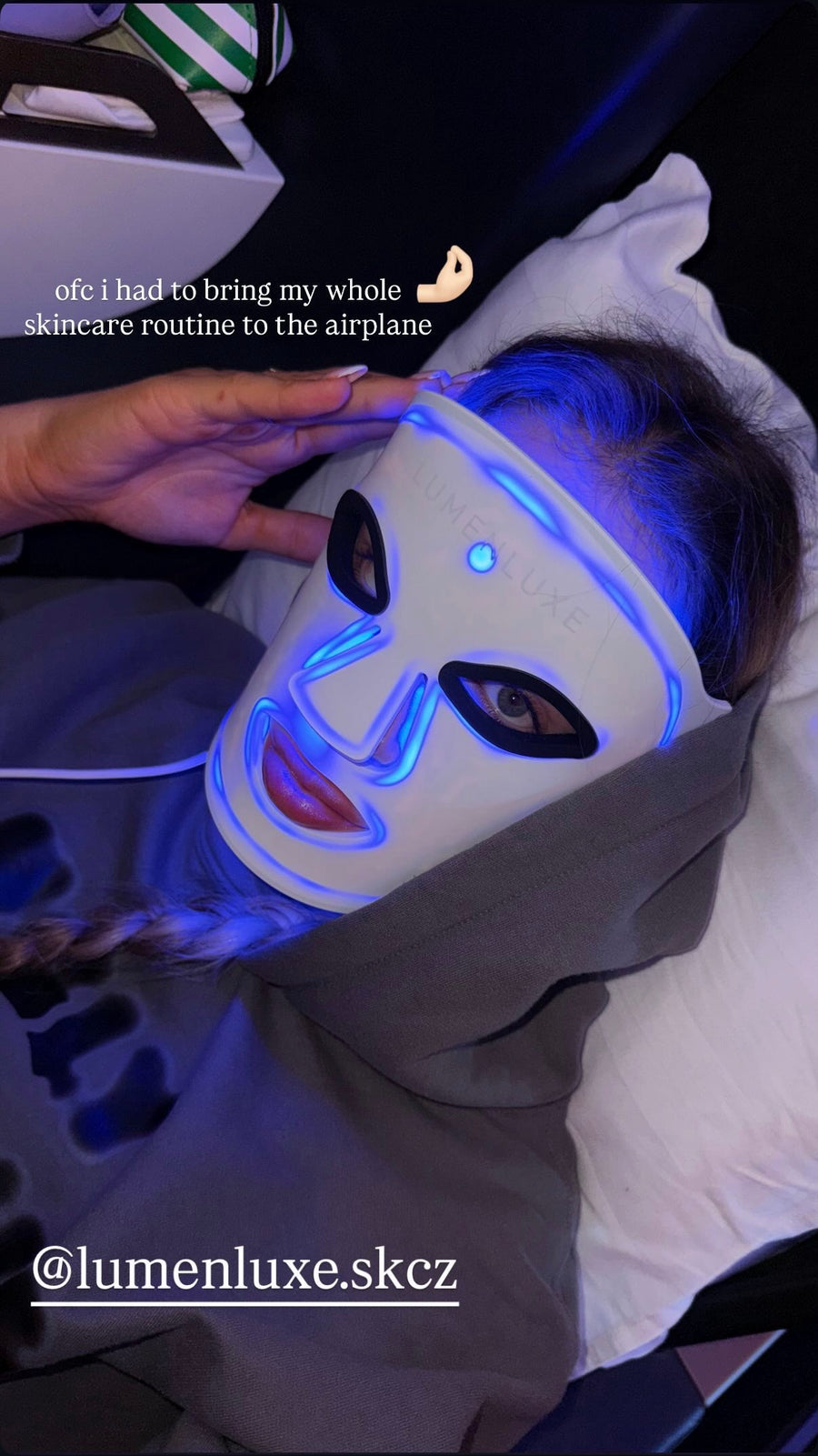 LumenLuxe LED arcmaszk – vásárlói fotó