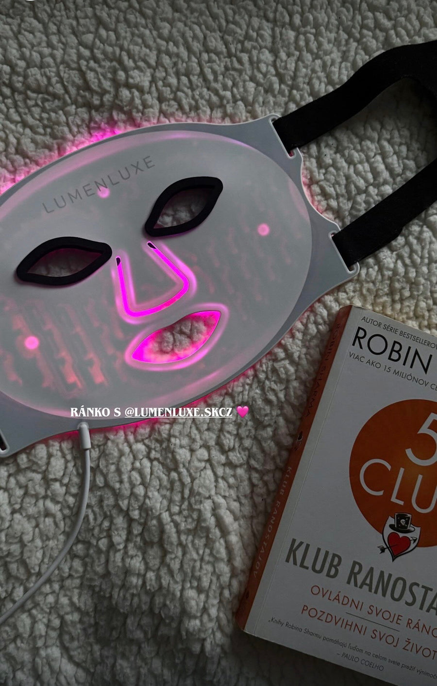 LumenLuxe LED arcmaszk – vásárlói fotó