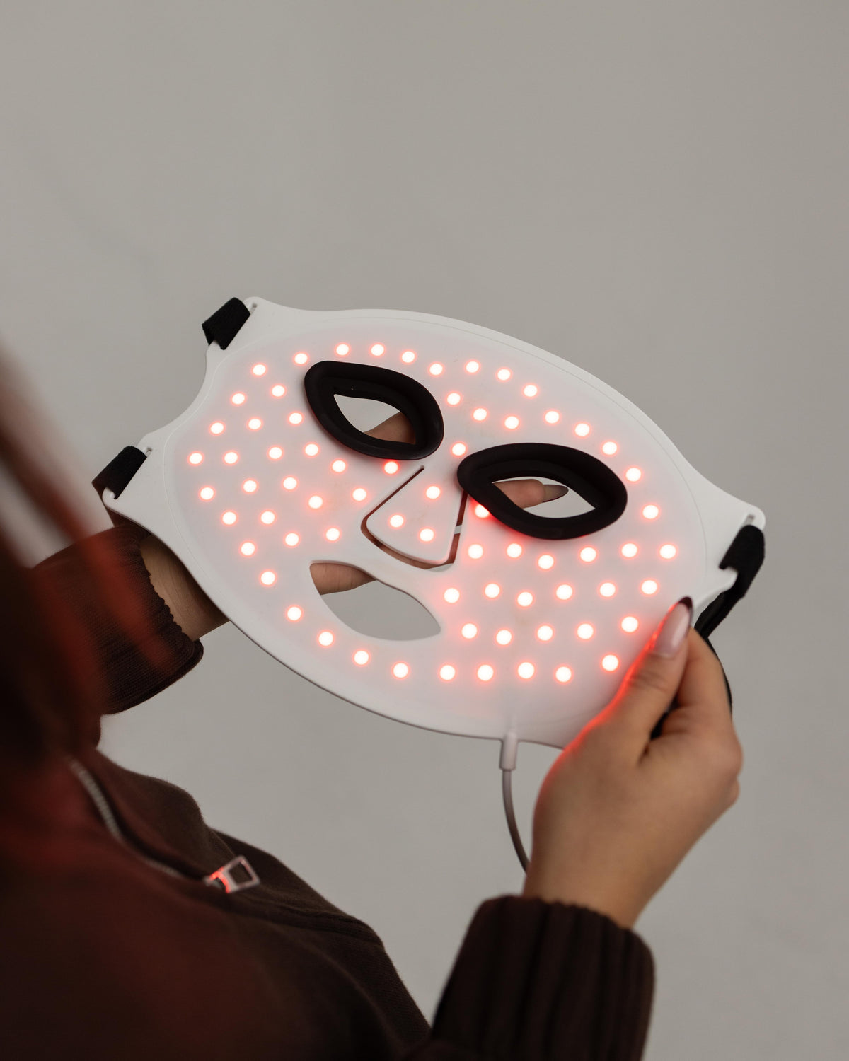 LumenLuxe LED maska s červeným svetlom 630nm na omladzovanie pleti